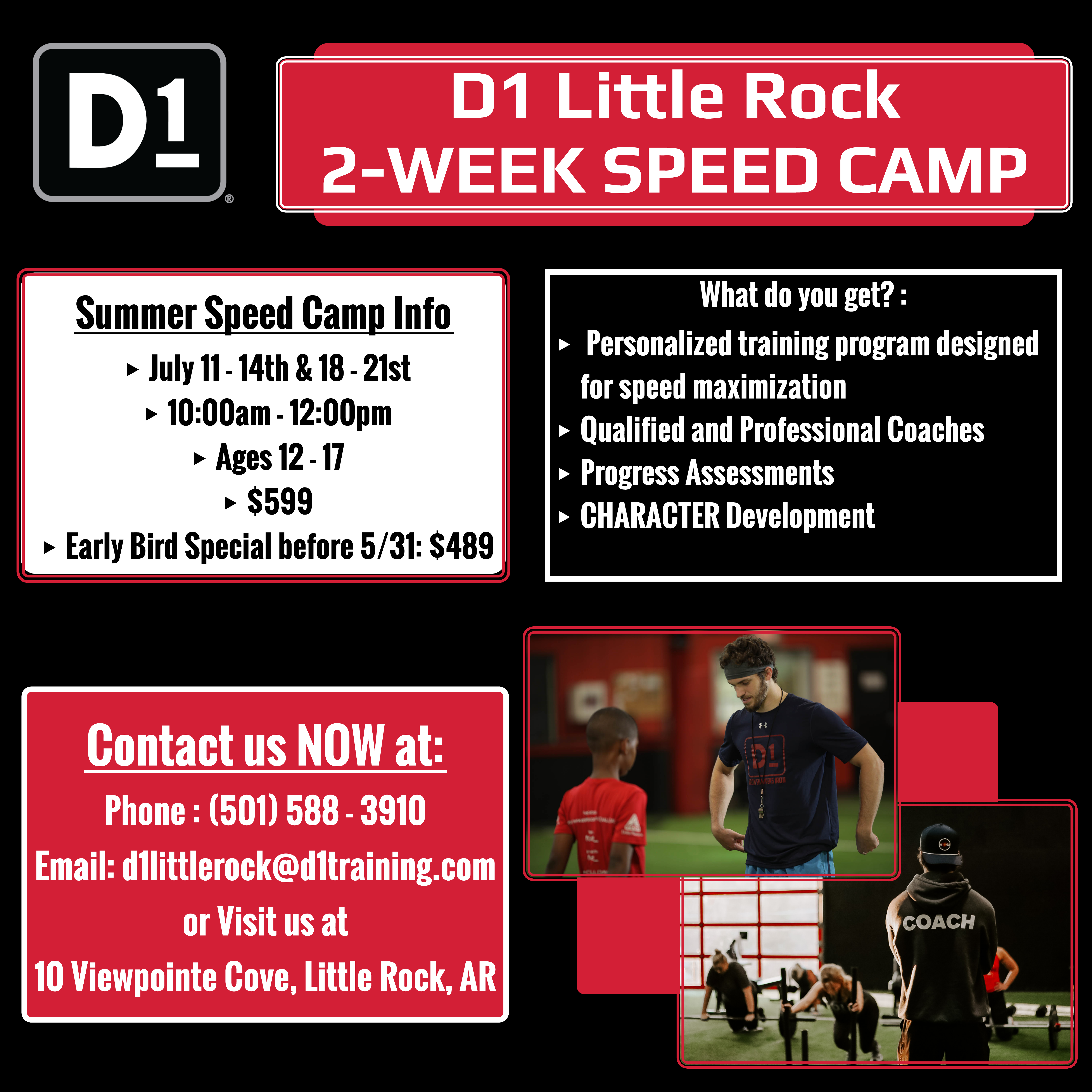 D1 Little Rock: 2-week speed camp